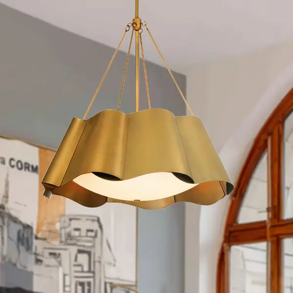 Waveform 26" 4-Light Pendant in Legacy Brass - Image 6
