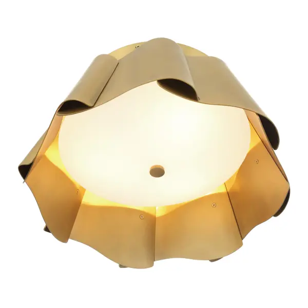 Waveform 14" 3-Light Flush Mount in Legacy Brass - Image 6