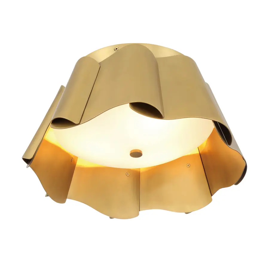 Waveform 14" 3-Light Flush Mount in Legacy Brass - Image 7