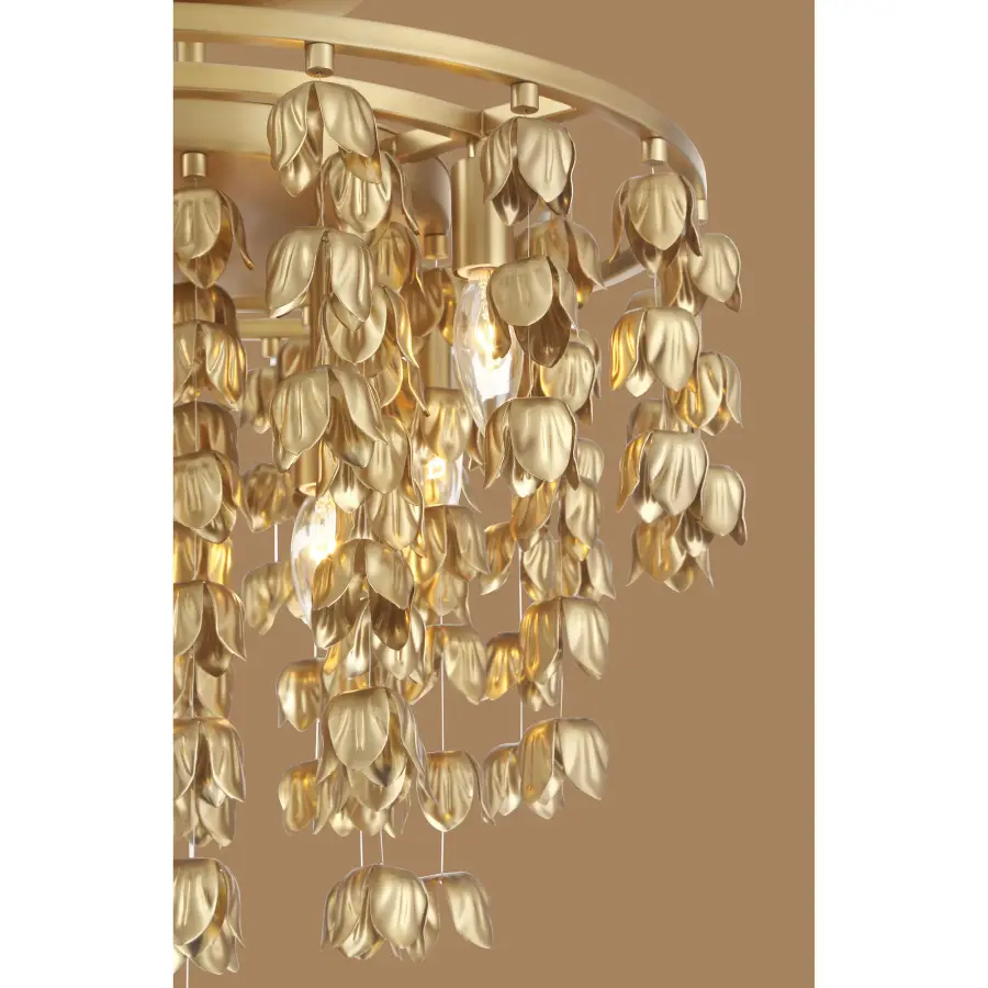 Ashgrove 21" 6-Light Semi Flush in Legacy Brass - Image 6