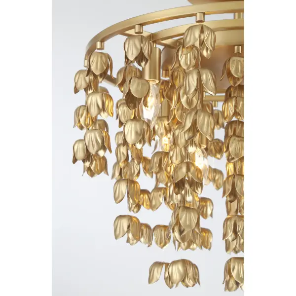 Ashgrove 21" 6-Light Semi Flush in Legacy Brass - Image 7