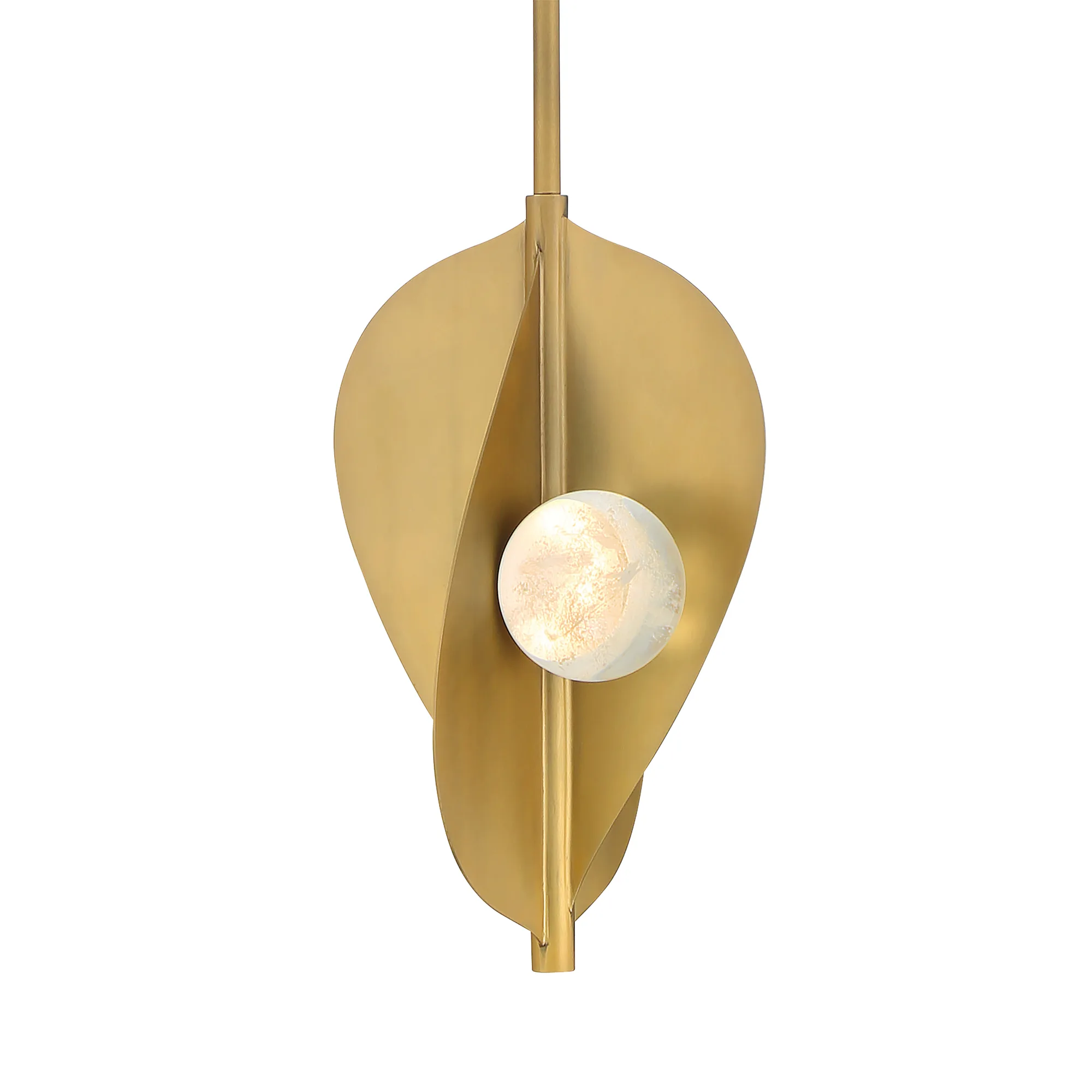 Pod 8.25" LED Pendant in Legacy Brass