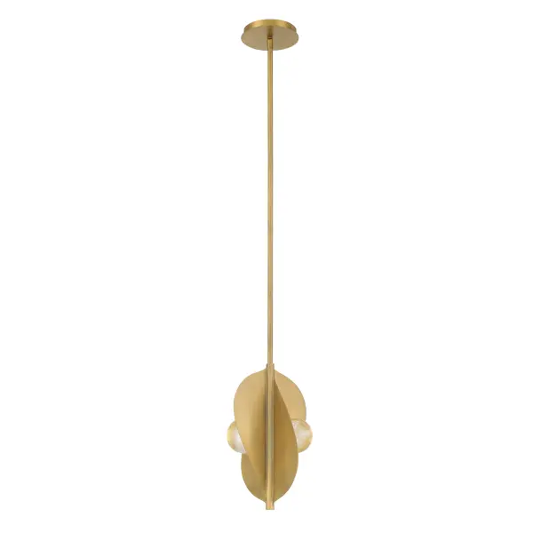 Pod 8.25" LED Pendant in Legacy Brass - Image 6
