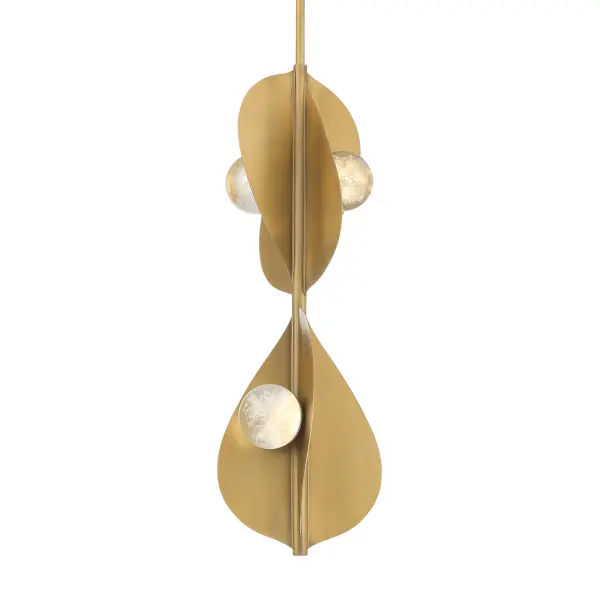 The Pod pendant combines contemporary styling with artisanal glass craftsmanship. Its compact 8.25" diameter makes it ideal for smaller spaces or clustered installations, while the textured cloud glass diffuses 3000 lumens of warm LED light beautifully.