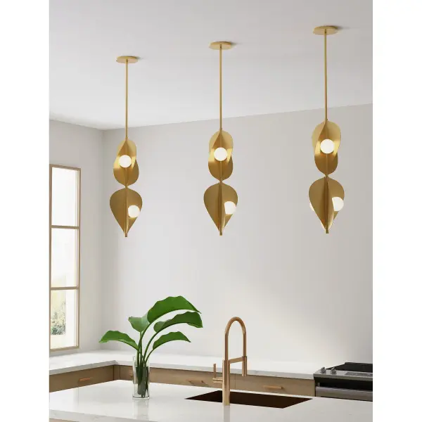 Pod 8.25" LED Pendant in Legacy Brass - Image 5