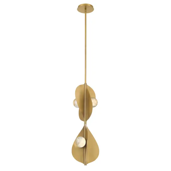 Pod 8.25" LED Pendant in Legacy Brass - Image 8