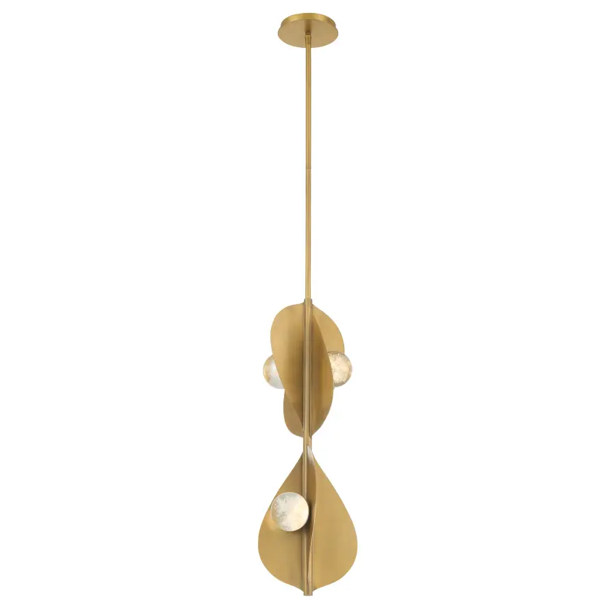 Pod 8.25" LED Pendant in Legacy Brass - Image 8