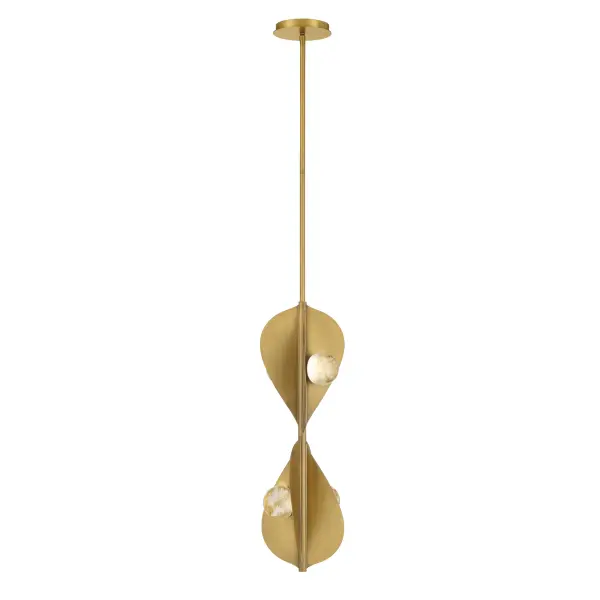 Pod 8.25" LED Pendant in Legacy Brass - Image 9