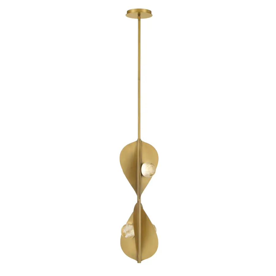 Pod 8.25" LED Pendant in Legacy Brass - Image 9
