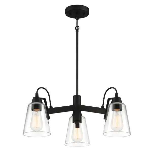 Compact Transitional Chandelier with Industrial Charm - Image 2