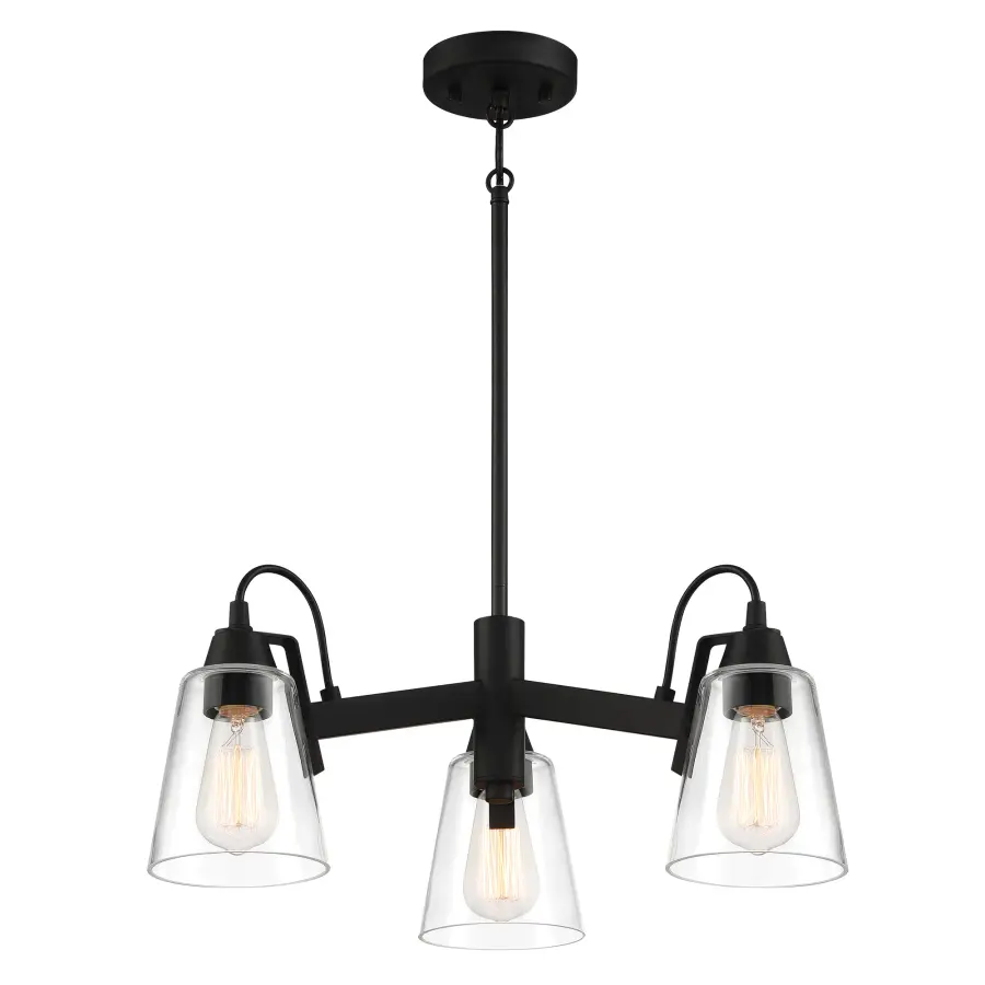 Compact Transitional Chandelier with Industrial Charm - Image 3