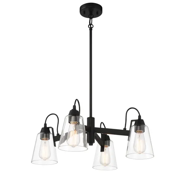Versatile Transitional Chandelier with Industrial Edge - Image 3