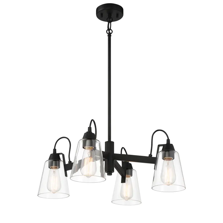 Versatile Transitional Chandelier with Industrial Edge - Image 3