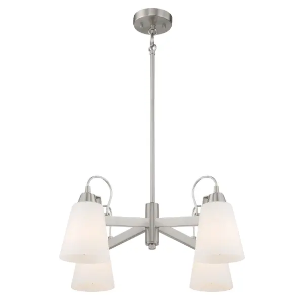 Beckonridge 4-Light Chandelier in Brushed Nickel - Image 3