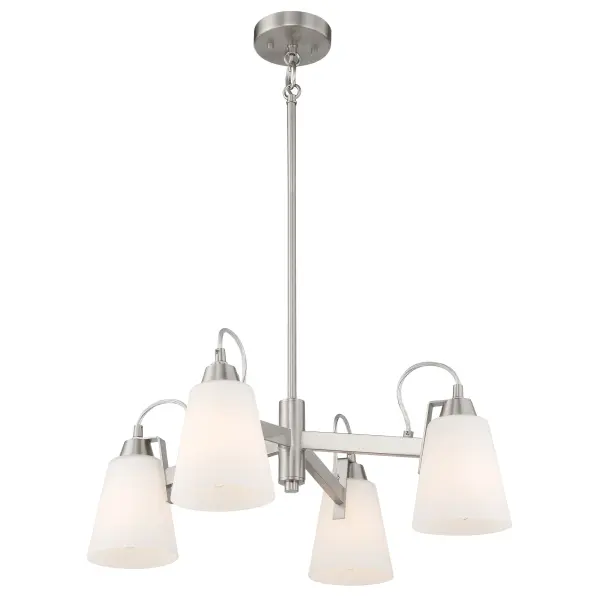 Beckonridge 4-Light Chandelier in Brushed Nickel - Image 4