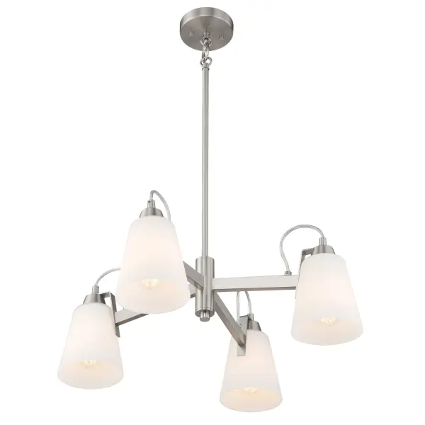 Beckonridge 4-Light Chandelier in Brushed Nickel - Image 5