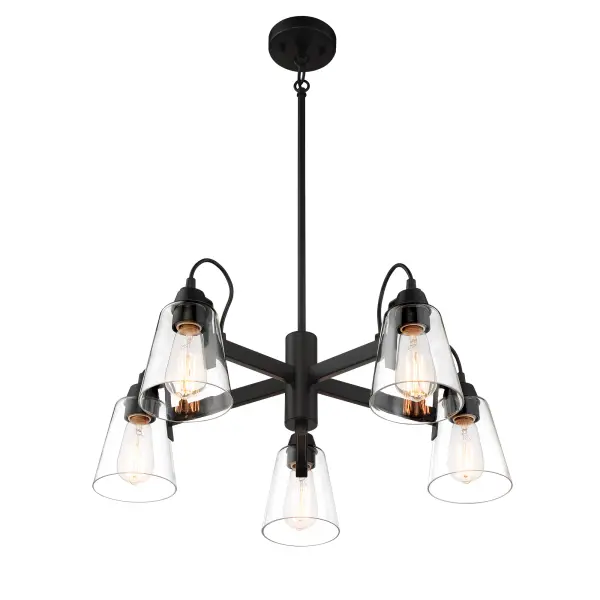 Versatile Transitional Chandelier with Industrial Charm - Image 4