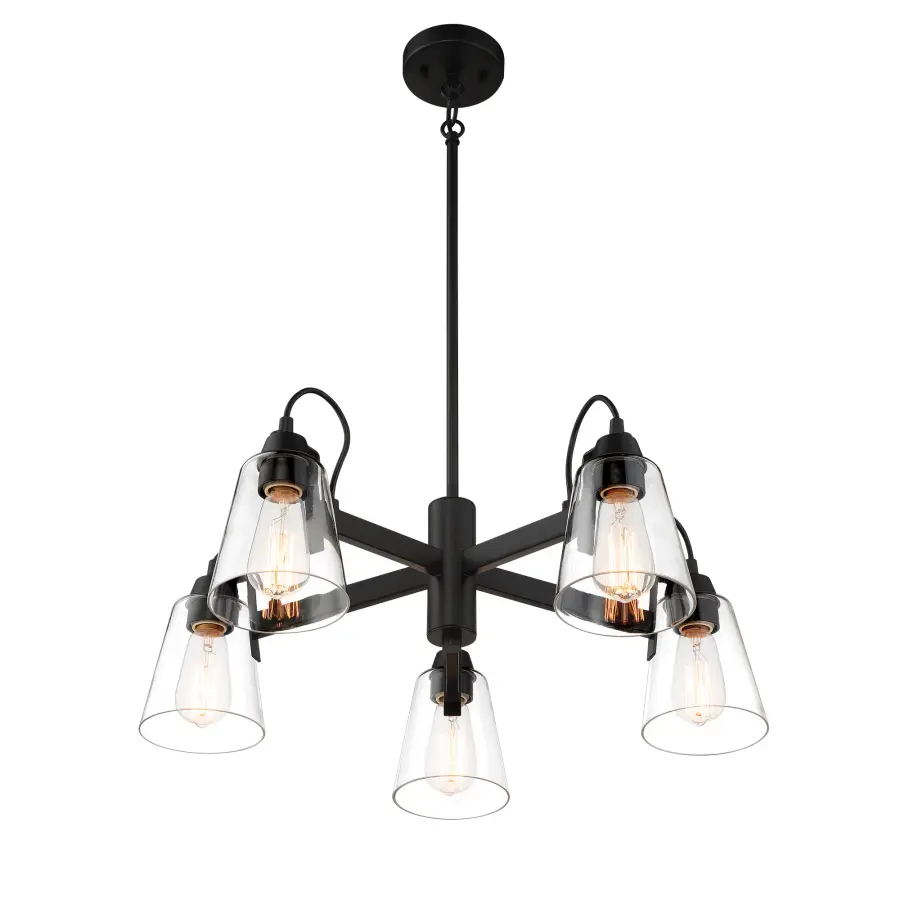 Versatile Transitional Chandelier with Industrial Charm - Image 4