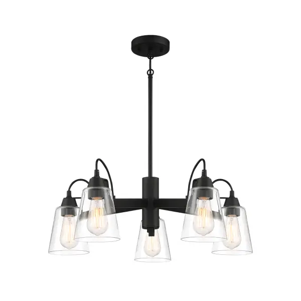 Versatile Transitional Chandelier with Industrial Charm - Image 5