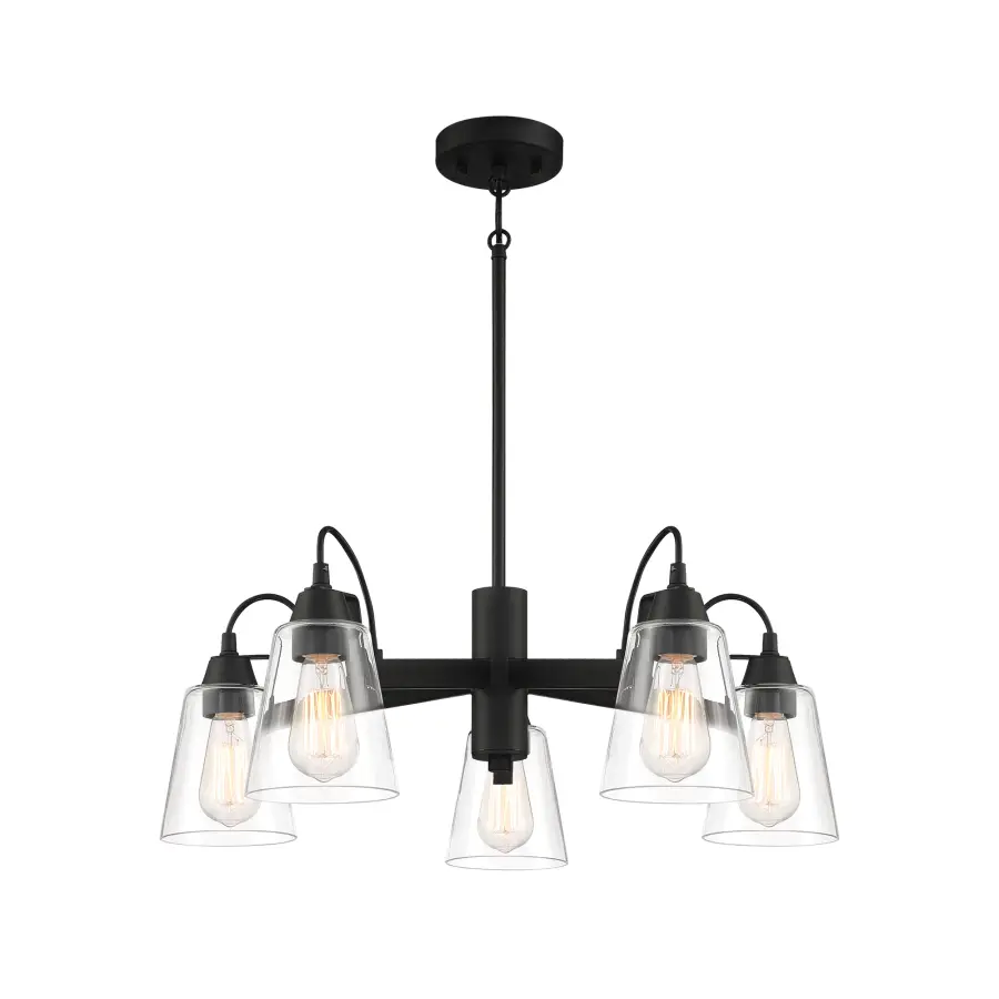 Versatile Transitional Chandelier with Industrial Charm - Image 5