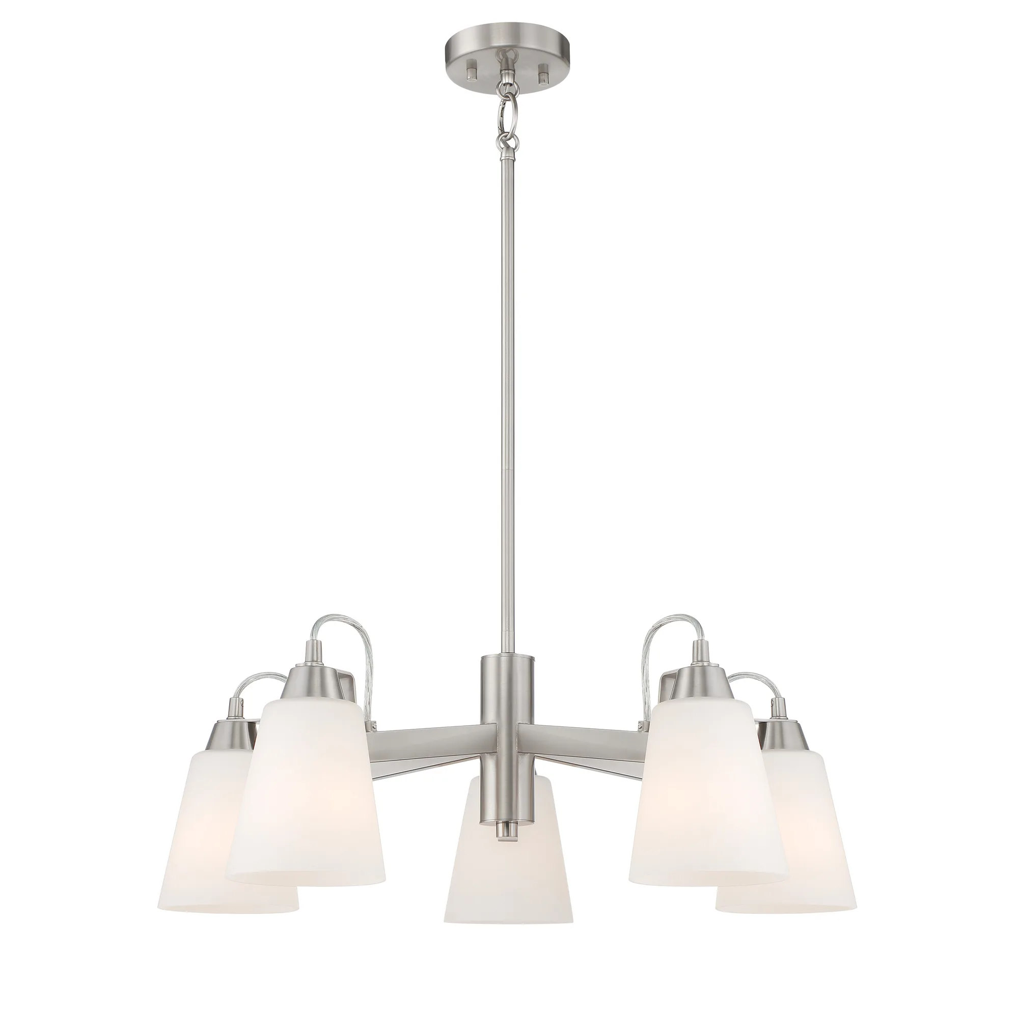 Beckonridge 5-Light Chandelier in Brushed Nickel