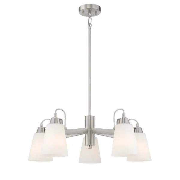 Beckonridge 5-Light Chandelier in Brushed Nickel - Image 1