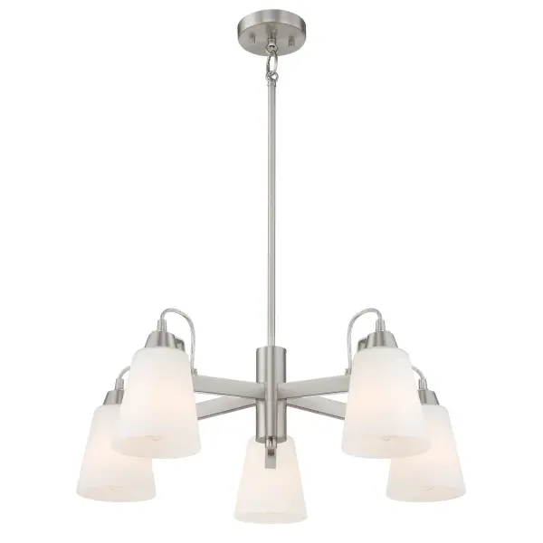 Beckonridge 5-Light Chandelier in Brushed Nickel - Image 2