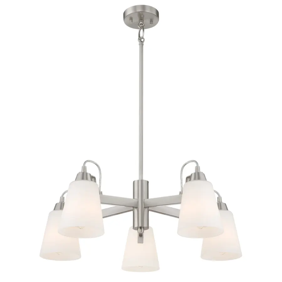 Beckonridge 5-Light Chandelier in Brushed Nickel - Image 3