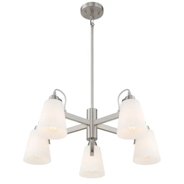 Beckonridge 5-Light Chandelier in Brushed Nickel - Image 5