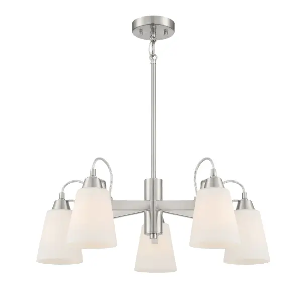 Beckonridge 5-Light Chandelier in Brushed Nickel - Image 6