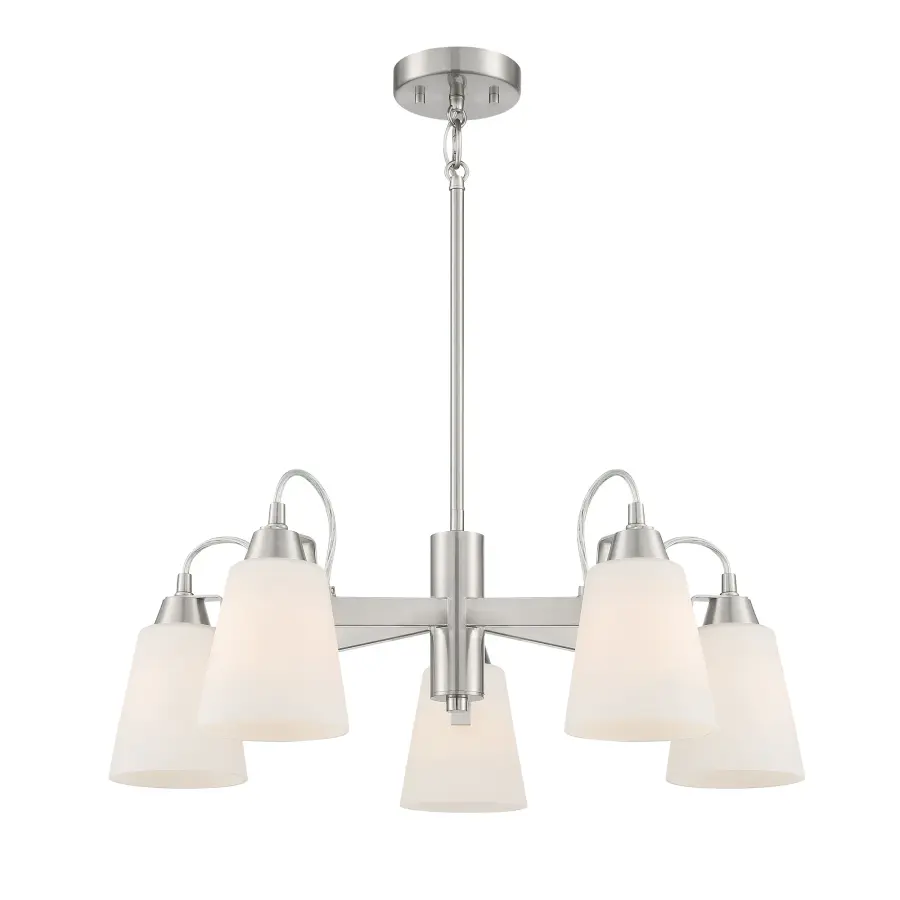 Beckonridge 5-Light Chandelier in Brushed Nickel - Image 6
