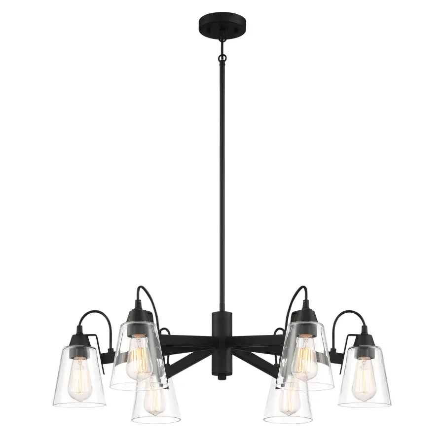 Versatile Transitional Chandelier with Industrial Edge - Image 2
