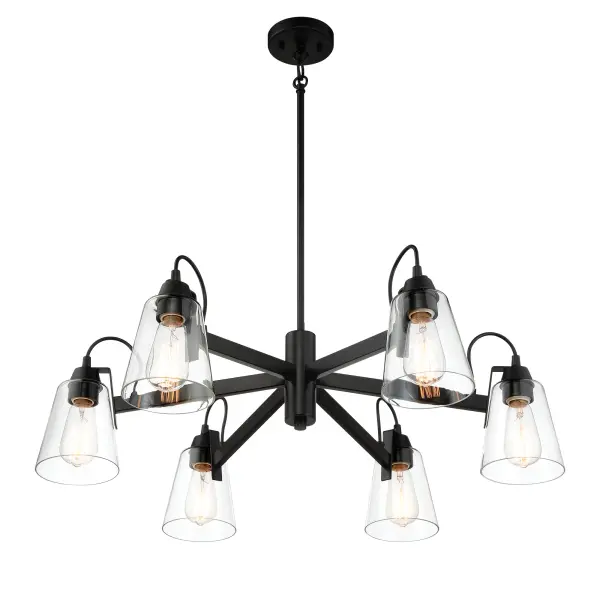 Versatile Transitional Chandelier with Industrial Edge - Image 4