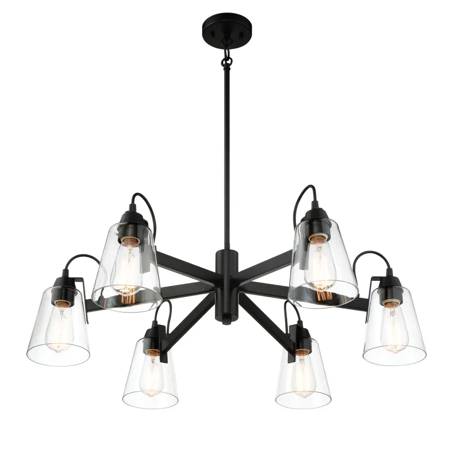 Versatile Transitional Chandelier with Industrial Edge - Image 4
