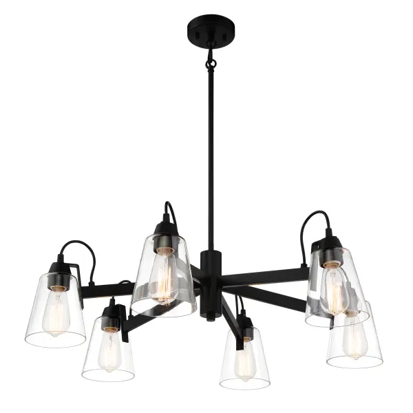 Versatile Transitional Chandelier with Industrial Edge - Image 5