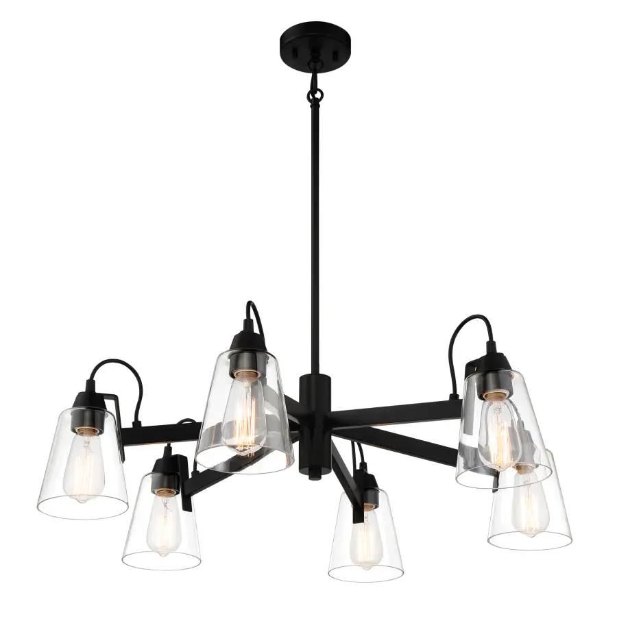 Versatile Transitional Chandelier with Industrial Edge - Image 5