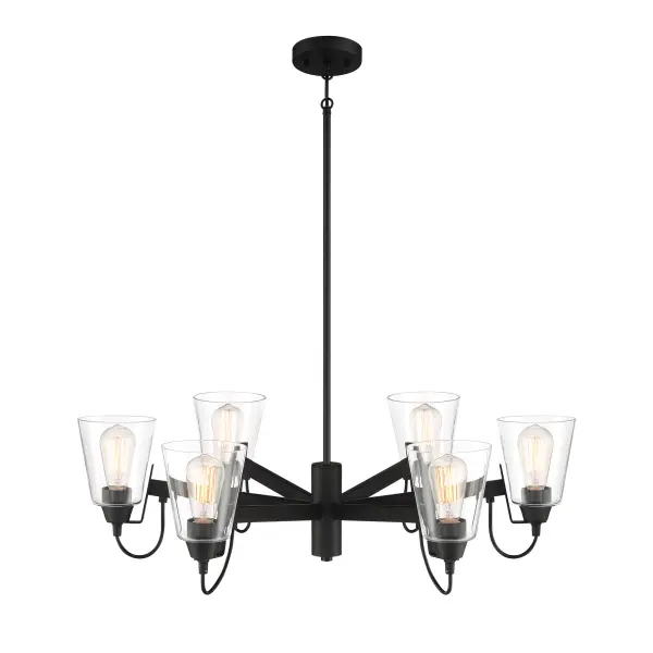 Beckonridge 6-Light Chandelier in Coal Black - Image 6