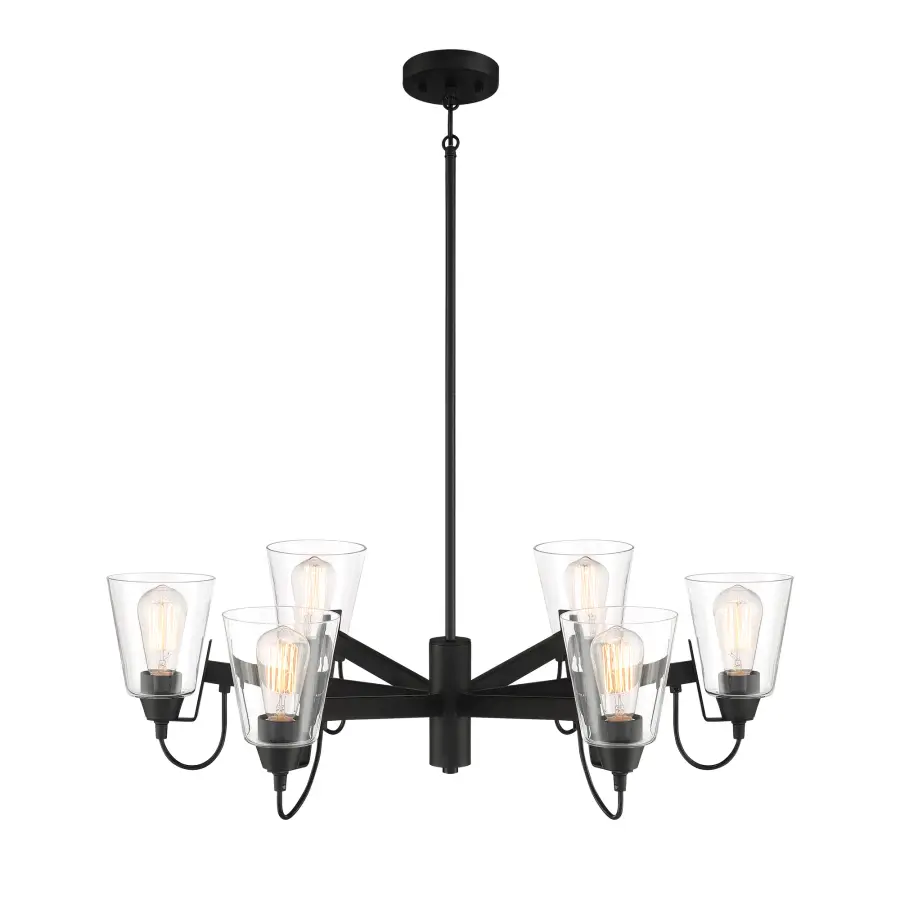 Beckonridge 6-Light Chandelier in Coal Black - Image 6
