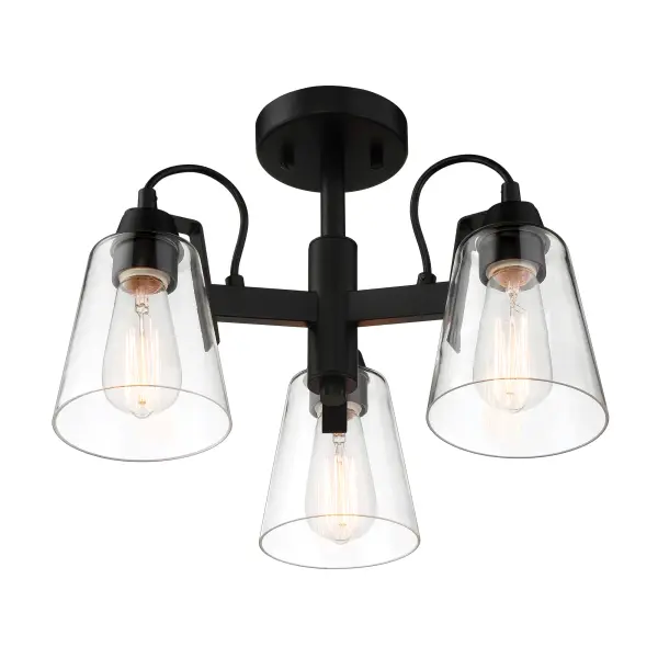 Versatile Transitional Semi-Flush with Industrial Charm - Image 4