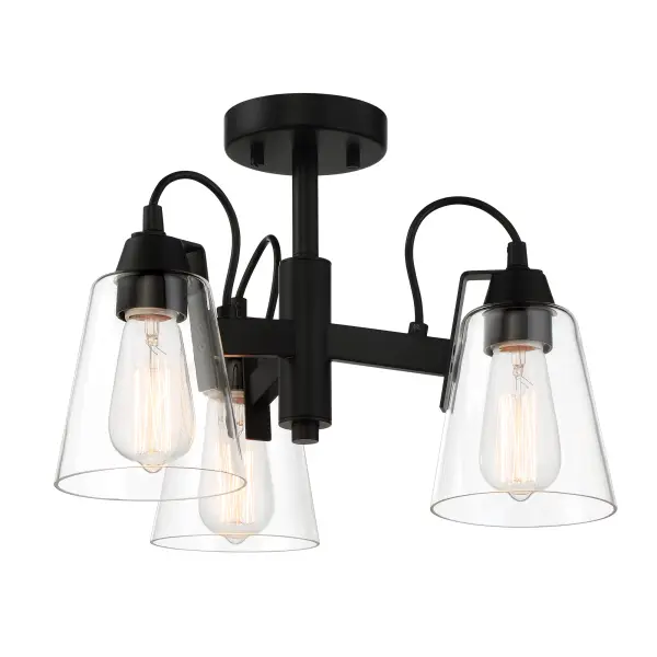 Versatile Transitional Semi-Flush with Industrial Charm - Image 5