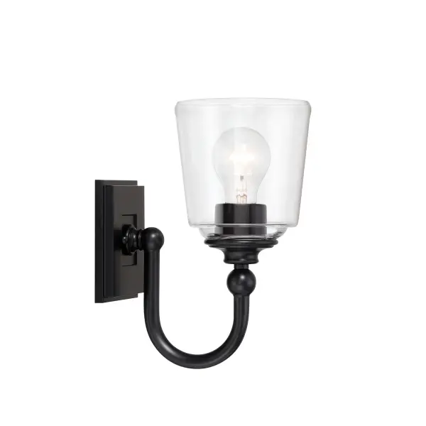 Antonia 1-Light Wall Sconce in Coal Black - Image 3