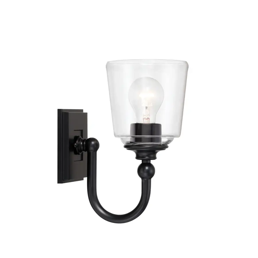 Antonia 1-Light Wall Sconce in Coal Black - Image 3