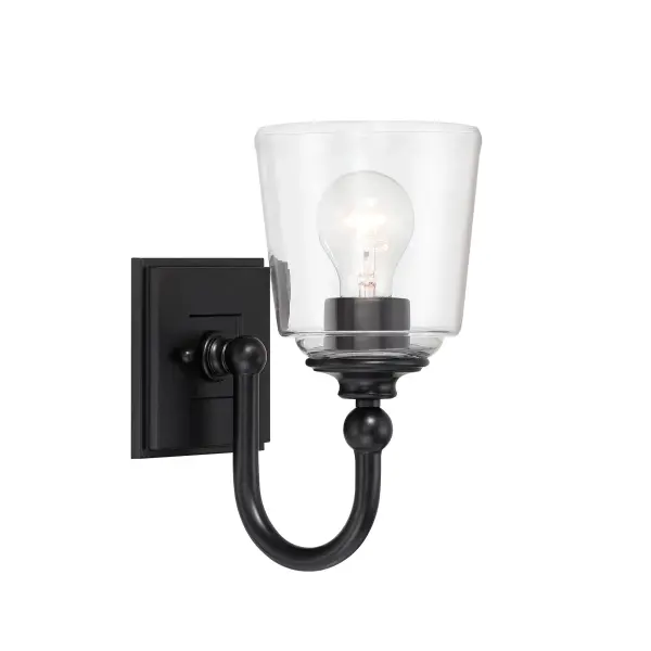 Antonia 1-Light Wall Sconce in Coal Black - Image 4
