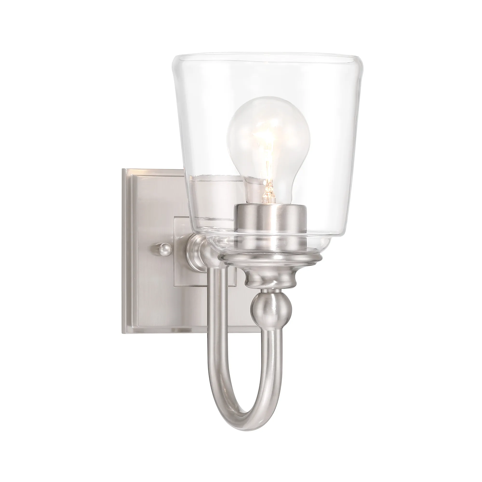 Antonia 1 Light Wall Sconce in Brushed Nickel
