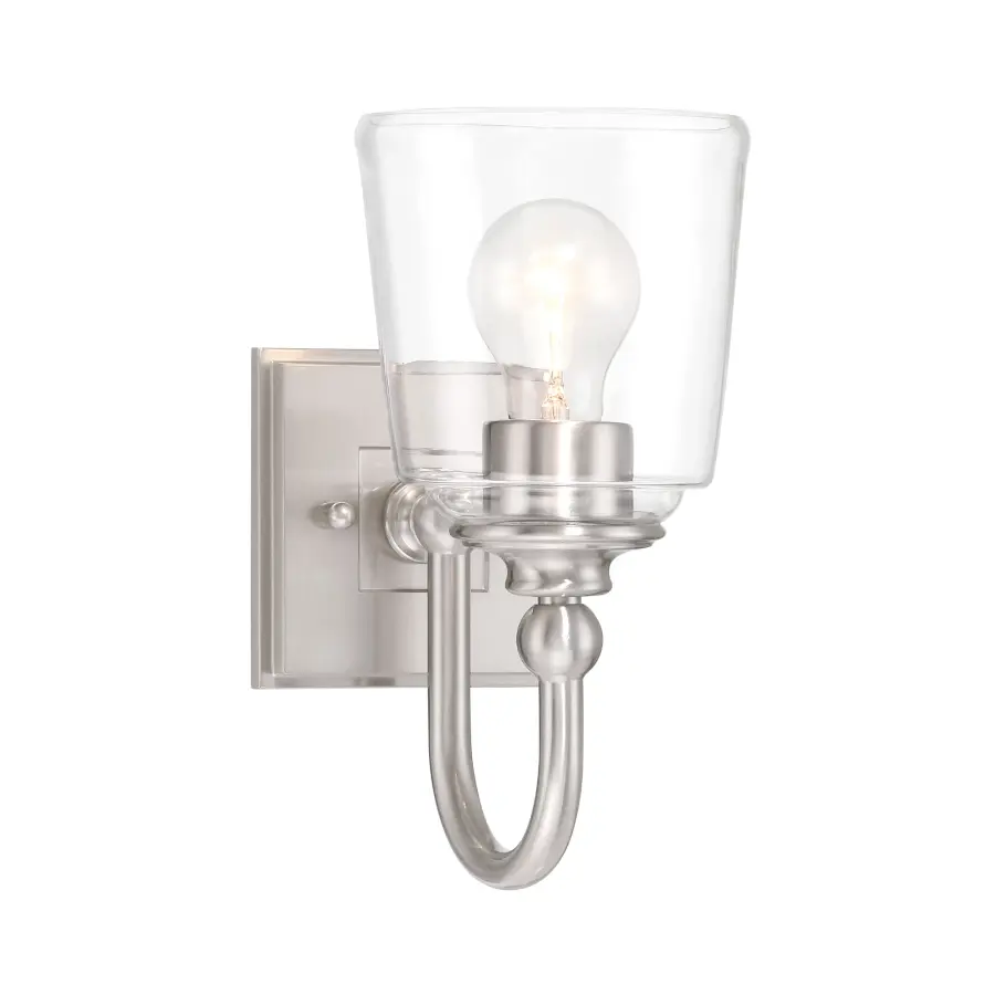 Antonia 1 Light Wall Sconce in Brushed Nickel - Image 1