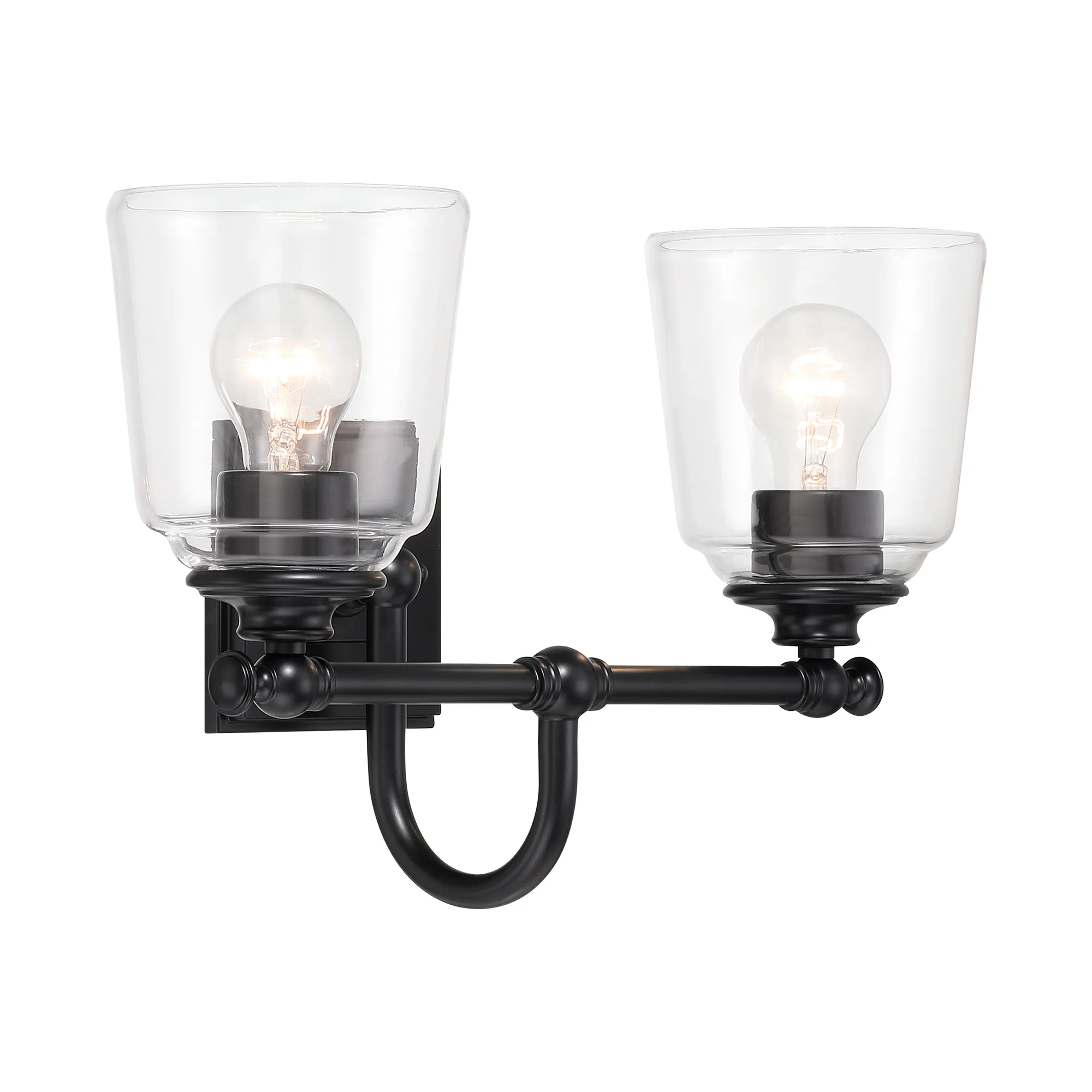 Antonia 2-Light Vanity in Coal Black