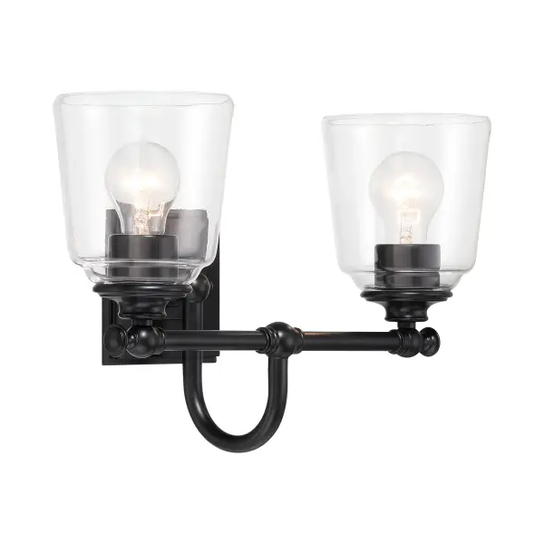 Antonia 2-Light Vanity in Coal Black - Image 1