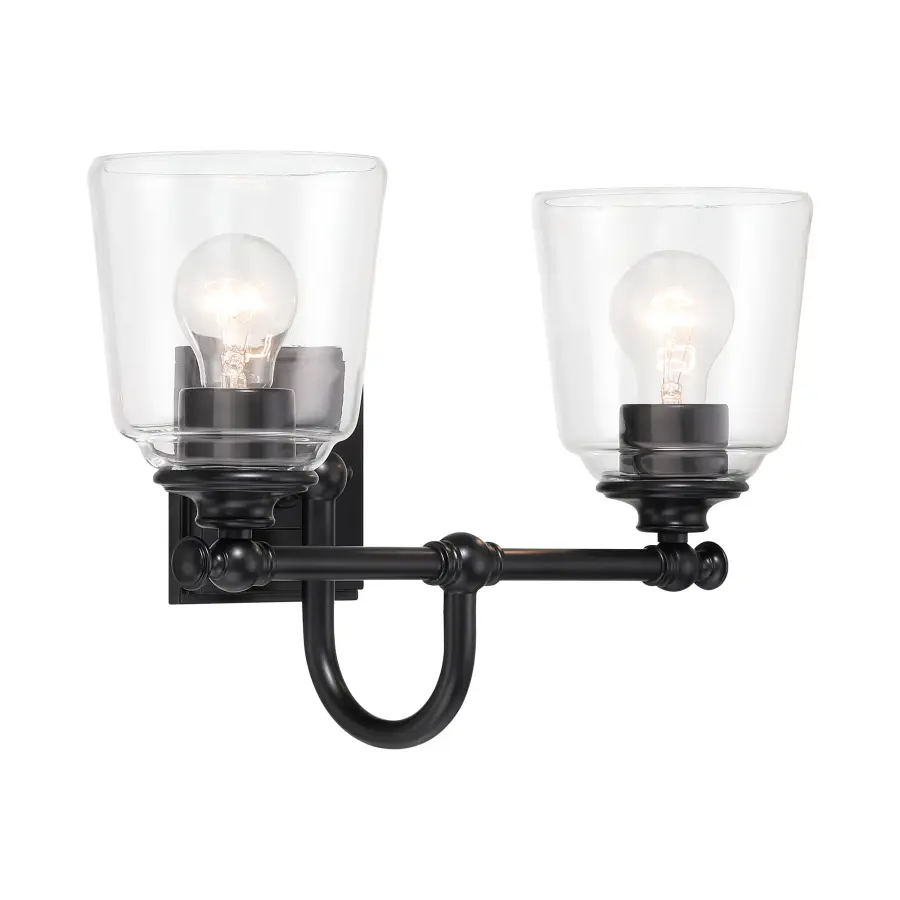 Antonia 2-Light Vanity in Coal Black - Image 1
