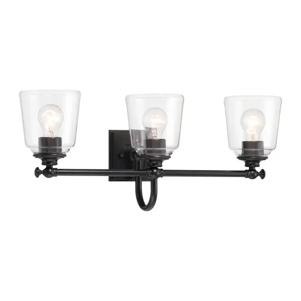 Antonia 3-Light Vanity in Coal Black - Image 1