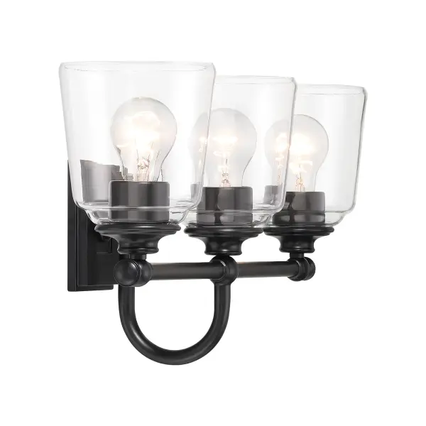 Antonia 3-Light Vanity in Coal Black - Image 3